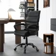 Ergonomic Office Desk Chair Leather High Back Computer