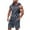 Dark Gray, variant on Men's 2 Piece Outfits Sleeveless Zipper Hoodie Shirt and Shorts with Pockets Summer Casual Slim Fit Workout Sets for Men
