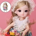 thumbnail image 4 of Poupée Flexible 20cm 1/8 Ensemble Complet Princess Jouets Cadeau. Blond, 4 of 8