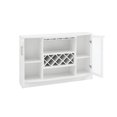 thumbnail image 4 of Home Source Jill Zarin White Bar Cabinet with Gold Accent Handles, 4 of 7