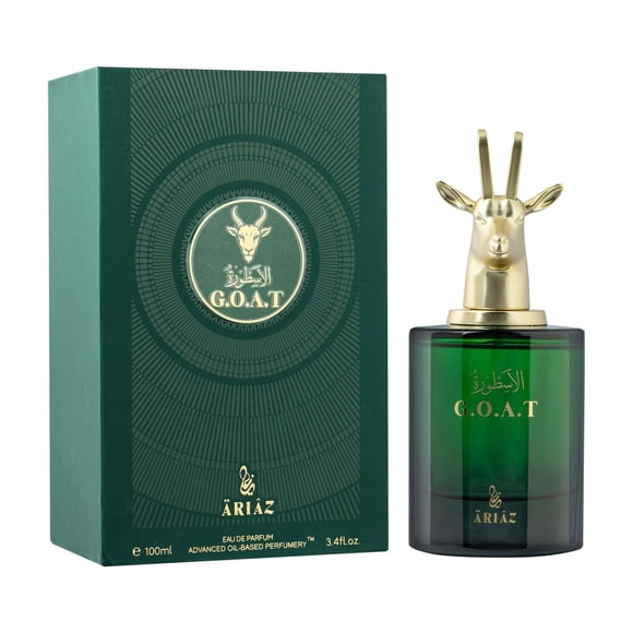 Perfume ARIAZ G.O.A.T para hombre, 100 ml, ámbar y vainilla