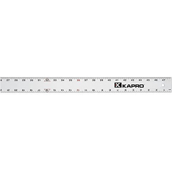 Kapro 308-24 Aluminum Straight Edge Ruler, 24-Inch Length