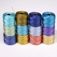 thumbnail image 6 of The Beadsmith S-Lon Bead Cord – .5 mm Nylon Cord, 12-Pack, Sand & Sea Mix, TEX210, 77 Yards, 6 of 8