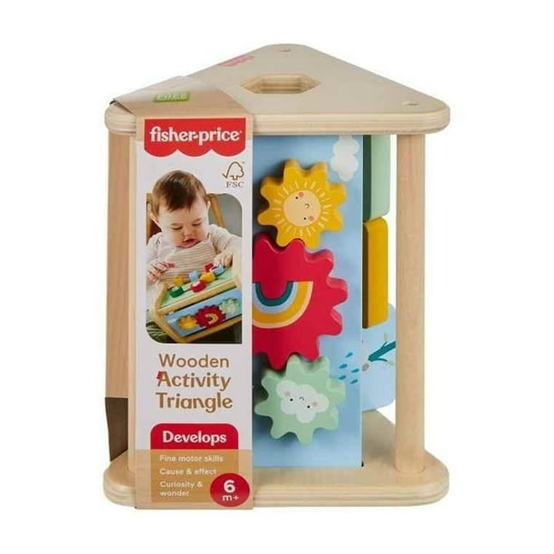 Juguete para Bebés Fisher Price Triángulo de Actividades de Madera