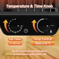 thumbnail image 4 of Calefactor para sauna Mangoct 2 kW 110 V con temporizador para habitación pequeña, 4 of 7