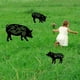 thumbnail image 5 of Animal Silueta Estaca Cerdo Jardín Decoración Negro Cerdo Silueta Para Césped Camino Acera3 Unids/Set Yuarrent HA035027-00, 5 of 6