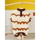 thumbnail image 2 of Pet Home Clothes, Cat Pajamas, Dog Casual Four-legged Clothes, Wave Pattern Four-legged Fleece Jacket, 2 of 4