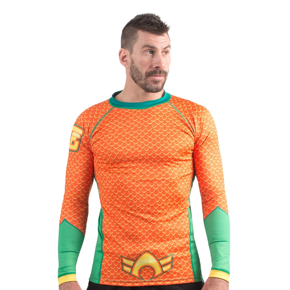 Fusion Fight Gear Aquaman Costume Rash 