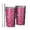 Black and Pink Leopard Print, variant on Brown and Beige Leopard Print Car Tumbler 1 Pack, Vacuum Insulated Reusable Thermal Cup Sweat-free Exterior Gifts Ideas for Birthday Holiday Party