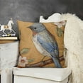 thumbnail image 2 of SHANXI Throw Pillow Covers Flower Bird Print Cushion Cover Soft Pillow Cases for Home Sofa Bed Chair Car Office Decorative 12x12in, 2 of 5