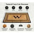 thumbnail image 4 of A1 Home Collections Natural Coir & Rubber Door Mat, Long-Lasting Entrance Doormats for Front Door, Thick & Non-Slip Durable Outdoor Entry Mat 30" x 60", 4 of 7