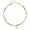 GoldU, variant on Necklaces with Bubble Initial Letter, Beaded Choker Necklace, Small Gifts for Women Pendant Necklace
