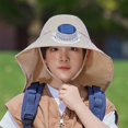 thumbnail image 2 of BOOMNY Kids Solar Fan Hat Summer Trips Cap With Built In Usb Charging Fan Outdoor Wide Brim Fishing Hat For Hiking Camping, 2 of 4