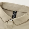 thumbnail image 6 of Mens Resistant Polo Shirt Breathable Short Sleeve T Shirts Classic Fit Casual Summer Top Khaki XXXL, 6 of 10