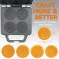 thumbnail image 2 of Molde para Pizzelle Baker's Friend Eléctrico de 9 cm para 4 Galletas Aqua, 2 of 6