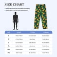 thumbnail image 4 of Balery Pineapples with Palm Leaves print Men's Pajama Pants,Ultra Lightweight Pjs,Lounge Pant-Small, 4 of 9