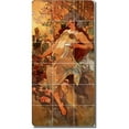 thumbnail image 1 of Ceramic Tile Mural-Alphonse Mucha Poster Art Backsplash Tile Mural 25. 36" w x 72" h using (18) 12 x 12 ceramic tiles, 1 of 3