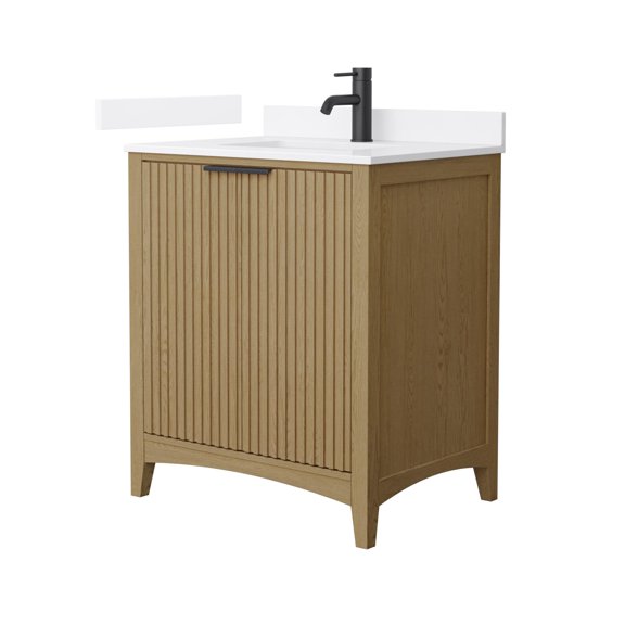 Wyndham Collection WCF919130SNBWQUNSMXX Palmilla 30" Free Standing Single Basin Vanity Set