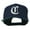 Navy, variant on Large Old English C Embroidered Flat Bill Cap - Black OSFM