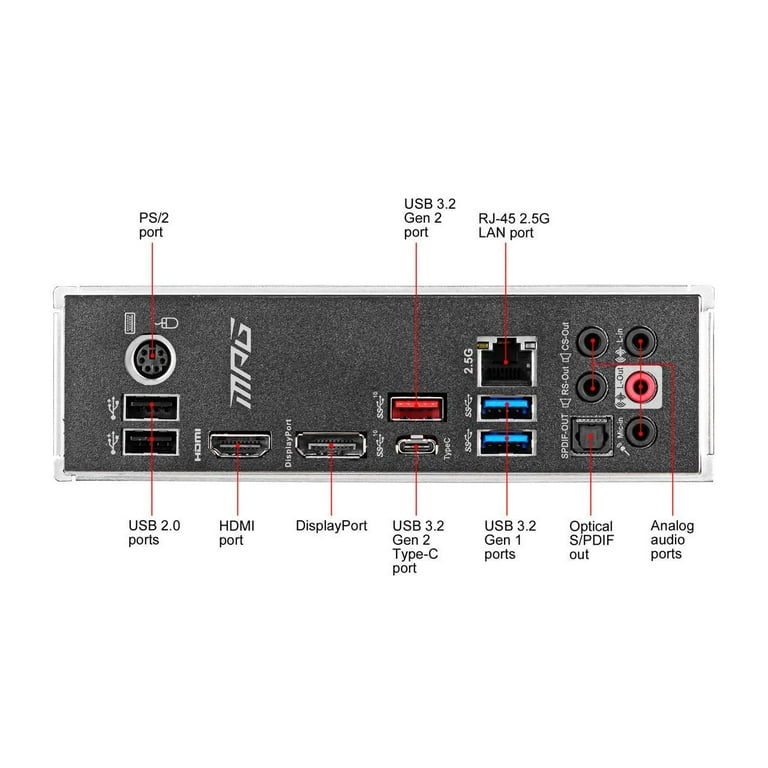 MSI MPG Z490 GAMING PLUS LGA 1200 Intel Z490 SATA 6Gb/s ATX Intel