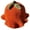 persimmon persimmon, variant on Knit Pumpkin Bucket Hat for Woman Floppy Color Matching Weaving Wide Brim Bucket Hat Adult Teens Halloween Fisherman Cap