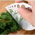 thumbnail image 3 of 9-Hole Stainless Steel Herb Stripper – Multi-Functional Kitchen Tool for Quick Herb Leaf Stripping & Peeling TIKA, 3 of 8