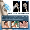 thumbnail image 5 of FEELSO High Pressure Shower Head with Handheld, Filtered 4 Spray Showerhead with Upgraded Anti-clog Nozzles for Hard Water, Easy to Install, Gold, 5 of 9