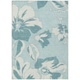 thumbnail image 2 of Addison Rugs Chantille Indoor/Outdoor Transitional Floral Teal Washable Rectangle Rug, 2'6" x 3'10", 2 of 6