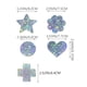 thumbnail image 2 of 10 pares de cubiertas para pezones, cubiertas para pezones con textura de grietas de hielo brillantes, empanadas autoadhesivas desechables para mujeres Zhivalor BST3055342, 2 of 5