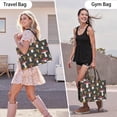 thumbnail image 6 of Large Capacity Tote Bag,Colorful Mushroom Pattern Dark Pattern Handbag Fashion Luxury Tote Bag,15.7"x13"x 5.1" Inches,Laptop Compatible, 6 of 6