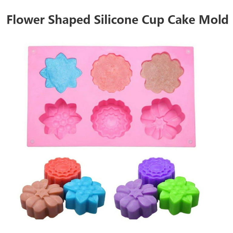  Round Flower Shape Silicone Cake Mold Handmake DIY