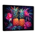 thumbnail image 2 of Designart "Nectar From A Neon Pineapple" Pineapples Floater Framed Wall Art Prints, 2 of 5