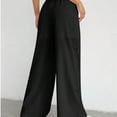 thumbnail image 3 of Pantalones casuales de color sólido con cordón y bolsillos micro ajustables para mujeres europeas y americanas, 3 of 4