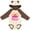 Natural & Brown w Ears, variant on Inktastic Enjoy the Sunshine Bahamas Summer Paradise Boys or Girls Long Sleeve Baby Bodysuit