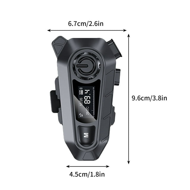 Penkiiy Motorcycle Bluetooth Headset, Riders Helmet Bluetooth Headset with Noise Cancellation, Universal Motorcycle Bluetooth Communication System, Music Sharing & HD Speakers