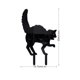 thumbnail image 3 of Injueey Señales de patio de Halloween de gato negro - Patio con siluetas aterradoras Silueta de gato de ambiente de Halloween Kits de decoración para fiestas A, 3 of 6
