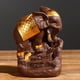 thumbnail image 3 of Quemador de Incienso BuyweekMX Soporte para Quemador de incienso Cerámica Elefante con Decoración Dorada, 3 of 5