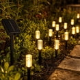 thumbnail image 5 of Christmas Clearance!—less than $1 each, 20 LED Solar Column Ground Stake Lights with 3 colors to choose from for Garden Walkway Outdoor Decor(Yellow), 5 of 6