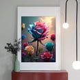 thumbnail image 2 of Diamond Art Kits for Adults - Rose Colorful Print No.838 5D Frameless Dimond Painting Kit for Adults Beginner, Round Diamond Kits for Home Wall Decor, Gift for Women, 2 of 7