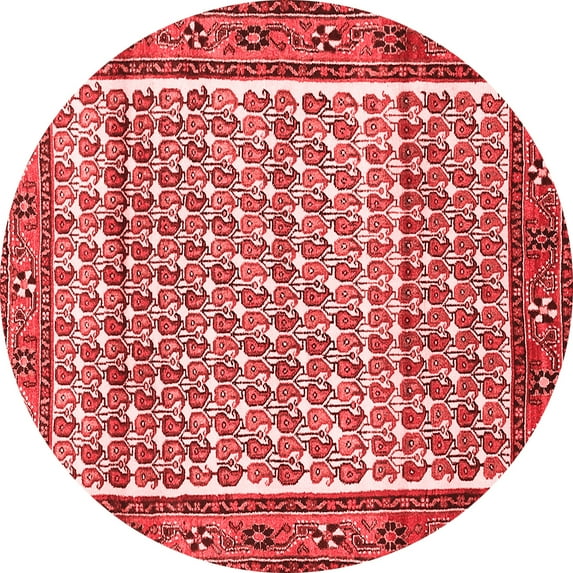 Ahgly Company Indoor Round Persian Red Traditional Area Rugs, 8' Round
