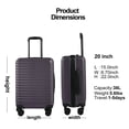 thumbnail image 7 of Travelhouse Hardshell Carry on Luggage 20" Lightweight Hardside Suitcase with Spinner Wheels.(Purple), 7 of 7
