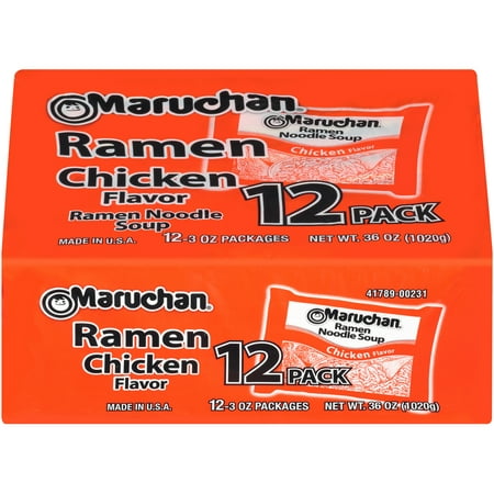 (36 Pack) Maruchan Ramen Chicken Flavor, 3 oz