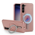 thumbnail image 1 of Magnetic Case for Samsung Galaxy S23 Case with Stand,Compatible with MagSafe,Military Grade Drop Protection Shockproof PU Leather Back Protective Case for Samsung Galaxy S23,Brown, 1 of 8