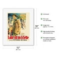 thumbnail image 2 of Bicycle Thieves (Ladri Di Biciclette) - Vintage Italian Film Movie Poster by Ercole Brini c.1948 - Fine Art Rolled Canvas Print 11in x 14in, 2 of 4