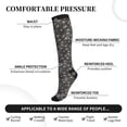 thumbnail image 3 of Lsque Spider Cobweb Pattern Sport Compression Socks for Men & Women 15-20 mmHg Knee High Nurse Pregnant Running Medical and Travel Athletic, 3 of 6