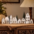 thumbnail image 3 of Gingerbread House Decoration Set Christmas Holiday Village Tabletop Ornament Festive Party Scene Layout for Home Mantel Desktop Collectible, 3 of 5