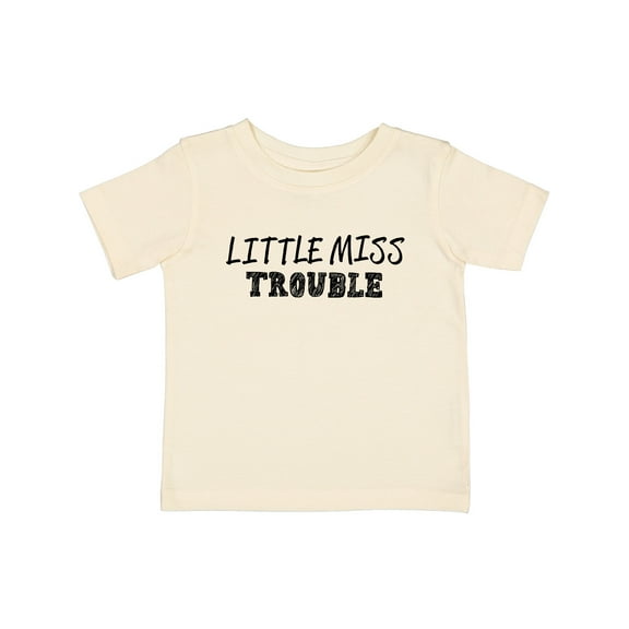 Inktastic Little Miss Trouble Girls Baby T-Shirt