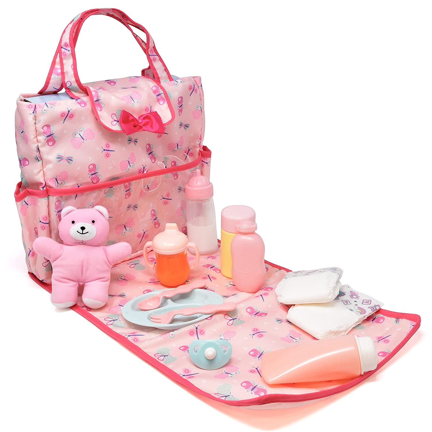 Lot De 13 Accessoires Pour Poupée - Jouetsset Vaisselle Et Toilette Soins Comprend Un 271653