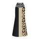 thumbnail image 4 of Vestido Vestido ajustado para mujer Asimétrico ahuecado Impreso Traje diario (Caqui XXL) Ygjytge Caqui T XXL para Mujer, 4 of 8