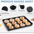 thumbnail image 3 of Toaster Oven Pan with Cooling Rack Set x x Carbon Steel Small Baking Pan Tray with Nonstick Rack for Baking Roasting & Heavy Duty Easy Clean, 3 of 7